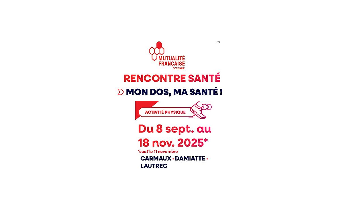 Ateliers Mutualité Française "Mon dos, ma santé" - Septembre-novembre 2025